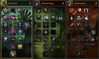 Standard Affliction Specialisation