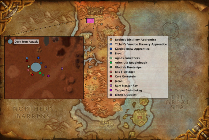Brewfest Dun Moroh NPC location