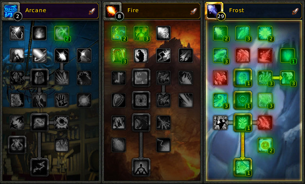 Talents for Frost Mages