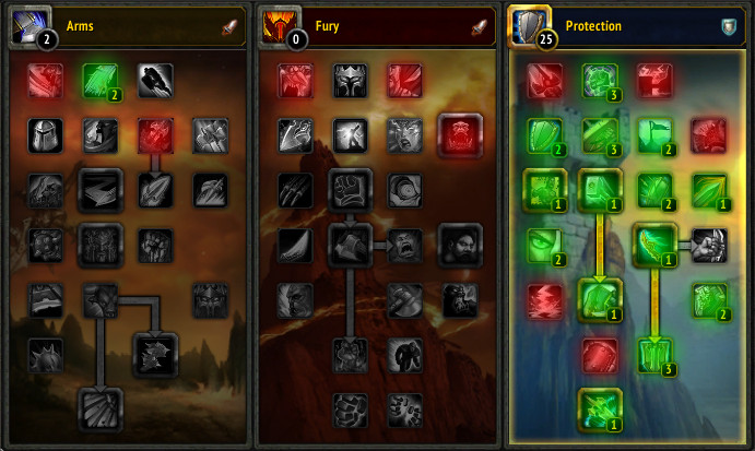 Talents for Protection
Warriors