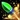 Small Green Rocket Icon